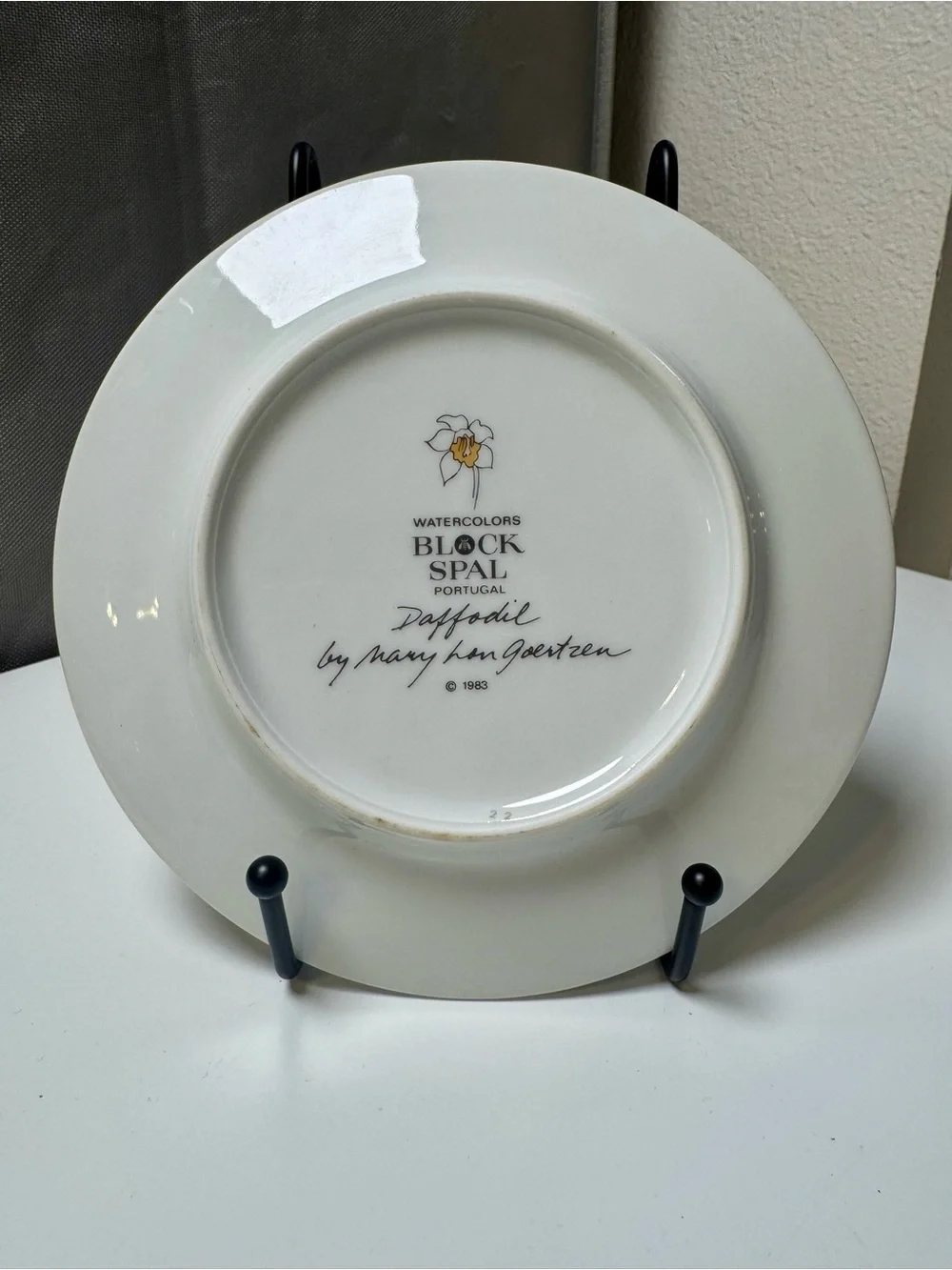 Block Spal Daffodil Decorative Bread Plate - 1983